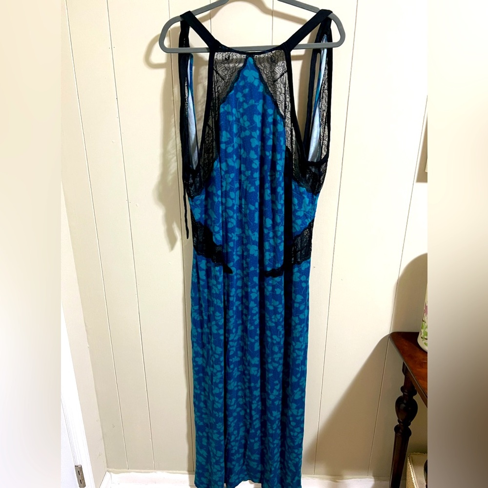 Sophie Theallet cacique lane Bryant long tie back lingerie nightgown 22/24 3x